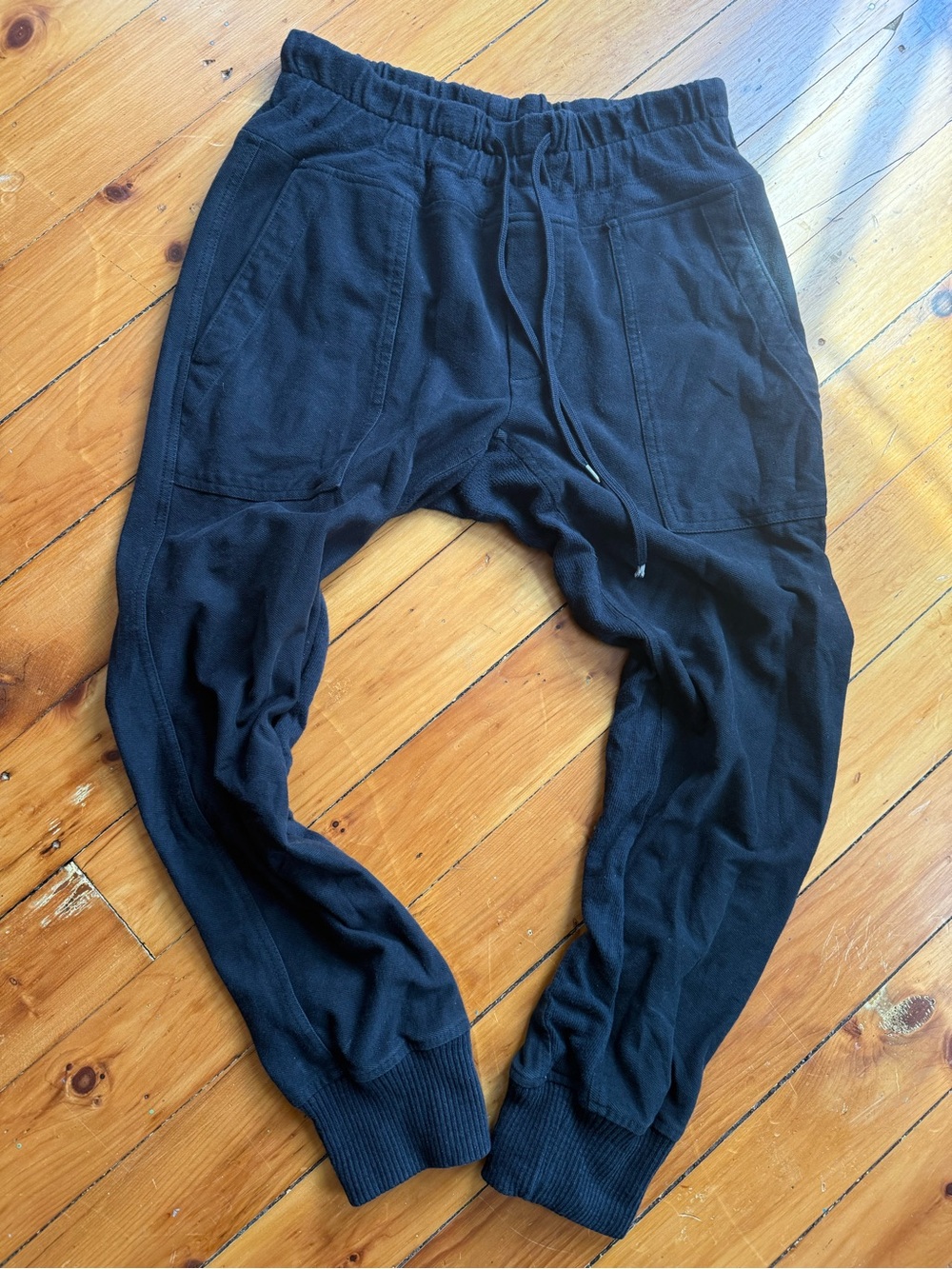 James Perse Los Angeles Gray Mixed Media Jogger Pants Size 1